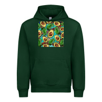Forest Green avacado with turquoise and leopard background mug coaster Urban Hoodie - BarkalooDesign