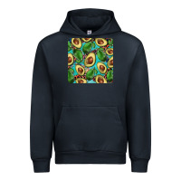 Navy avacado with turquoise and leopard background mug coaster Urban Hoodie - BarkalooDesign