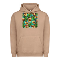 Pigment Burro avacado with turquoise and leopard background mug coaster Urban Hoodie - BarkalooDesign