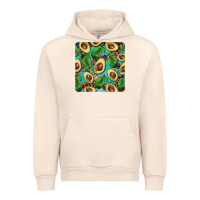 Sandshell avacado with turquoise and leopard background mug coaster Urban Hoodie - BarkalooDesign