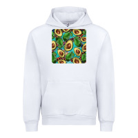 White avacado with turquoise and leopard background mug coaster Urban Hoodie - BarkalooDesign