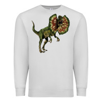 Dove Grey Dilophosaurus Premium Sweatshirt - LillyAllenDesigns