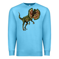 Ocean Blue Dilophosaurus Premium Sweatshirt - LillyAllenDesigns