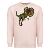 Pale Pink Dilophosaurus Premium Sweatshirt - LillyAllenDesigns