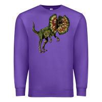 Purple Dilophosaurus Premium Sweatshirt - LillyAllenDesigns