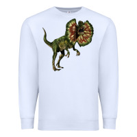 White Dilophosaurus Premium Sweatshirt - LillyAllenDesigns