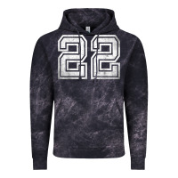 Cloud Black Number 22 Sports Jersey Lucky No. Birthday Age Vintage Vintage Hoodie - tuanDangUi
