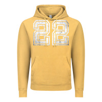 Vintage Mustard Number 22 Sports Jersey Lucky No. Birthday Age Vintage Vintage Hoodie - tuanDangUi
