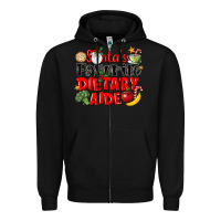 Black santas favorite dietary aide Zipper Hoodie - LillyAllenDesigns