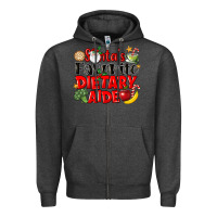 Charcoal Heather santas favorite dietary aide Zipper Hoodie - LillyAllenDesigns
