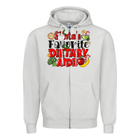 Dove Grey santas favorite dietary aide Zipper Hoodie - LillyAllenDesigns
