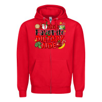 Red santas favorite dietary aide Zipper Hoodie - LillyAllenDesigns
