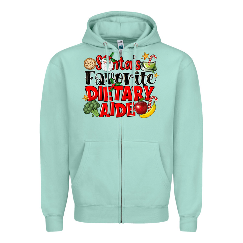 Santas Favorite Dietary Aide Zipper Hoodie by LillyAllenDesigns | Teevron