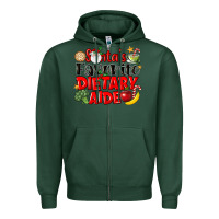 Sports Green santas favorite dietary aide Zipper Hoodie - LillyAllenDesigns