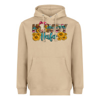 Mushroom Western Howdy Heifer With Charolais Cow Heavyweight Hoodie - LillyAllenDesigns