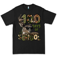 Black 100 days of school hunting deer Premium Tee - LillyAllenDesigns