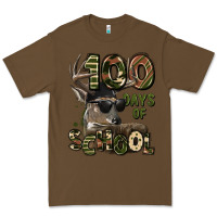 Cacao 100 days of school hunting deer Premium Tee - LillyAllenDesigns