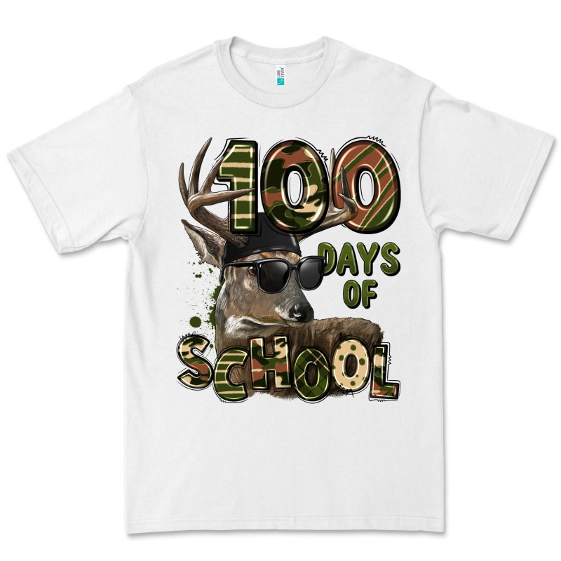 100 Days Of School Hunting Deer Premium Tee by LillyAllenDesigns | Teevron