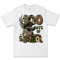 White 100 days of school hunting deer Premium Tee - LillyAllenDesigns