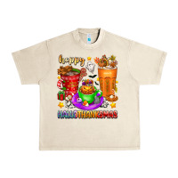Sandshell Happy Hallothanksmas coffee cups Urban Heavy Tee - texasbilliewilder