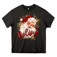 Asphalt believe christmas santa claus Heavy Core Tee - MaliasSmallBusiness