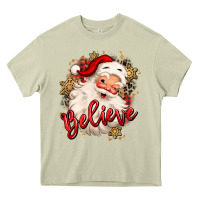 Mossy believe christmas santa claus Heavy Core Tee - MaliasSmallBusiness