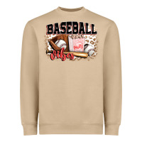 Mushroom baseball vibes Heavyweight Sweatshirt - FaDigitalArtStudio
