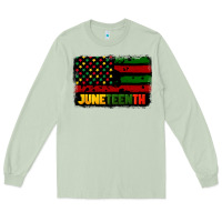 Matcha juneteenth american flag Long Sleeve Tee - CowGirlArtShop