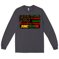 Smoke juneteenth american flag Long Sleeve Tee - CowGirlArtShop