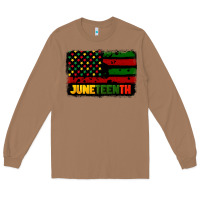 Toasted Coconut juneteenth american flag Long Sleeve Tee - CowGirlArtShop
