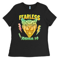 Black fearless joshua 1 9 cheetah Ladies Tee - LillyAllenDesigns