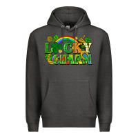 Charcoal Heather lucky charm Premium Hoodie - FaDigitalArtStudio