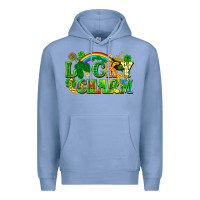 Colony Blue lucky charm Premium Hoodie - FaDigitalArtStudio