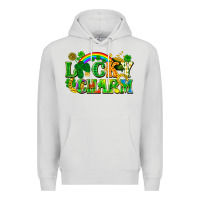 Dove Grey lucky charm Premium Hoodie - FaDigitalArtStudio
