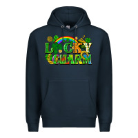 Navy lucky charm Premium Hoodie - FaDigitalArtStudio