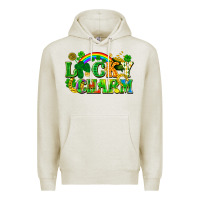 Oatmeal Heather lucky charm Premium Hoodie - FaDigitalArtStudio