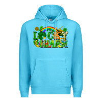 Ocean Blue lucky charm Premium Hoodie - FaDigitalArtStudio