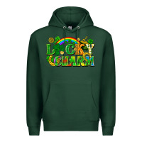Sports Green lucky charm Premium Hoodie - FaDigitalArtStudio