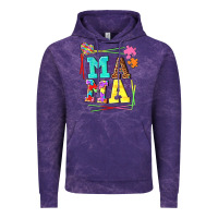 Cloud Purple Autism Mama Vintage Hoodie - NancyCooperArtShop
