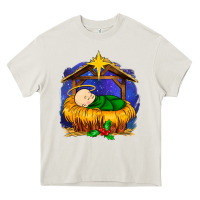 Cream baby jesus Heavy Core Tee - MaliasSmallBusiness