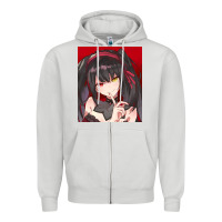 Dove Grey tokisaki kurumi Zipper Hoodie - tuanDangUi