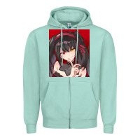 Seafoam tokisaki kurumi Zipper Hoodie - tuanDangUi