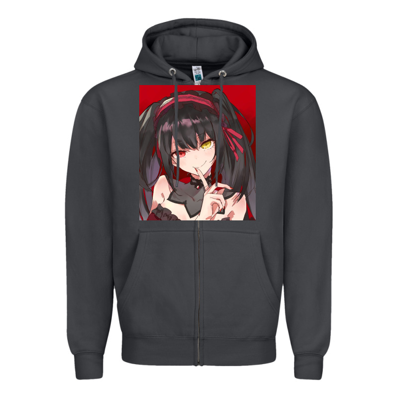 Tokisaki Kurumi Zipper Hoodie by tuanDangUi | Teevron