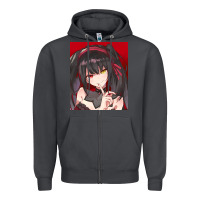 Smoke tokisaki kurumi Zipper Hoodie - tuanDangUi