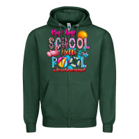 Sports Green Bye Bye School Hello Pool Teacher  Squad Zipper Hoodie - CowhideDigitalArt