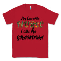 Red My Favorite Nurse Calls Me Grandma Classic Tee - Bettercallsaul