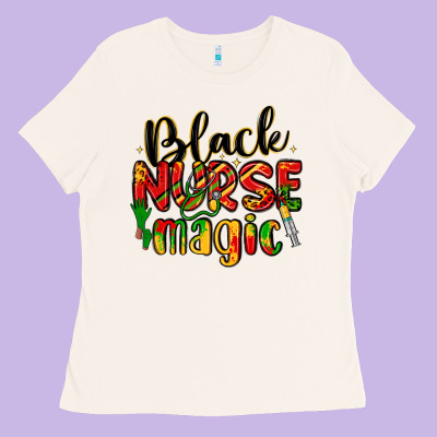 Black Nurse Magic Ladies Tee Designed By Lillyallendesigns