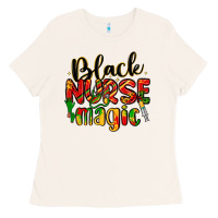 Bone black nurse magic Ladies Tee - LillyAllenDesigns