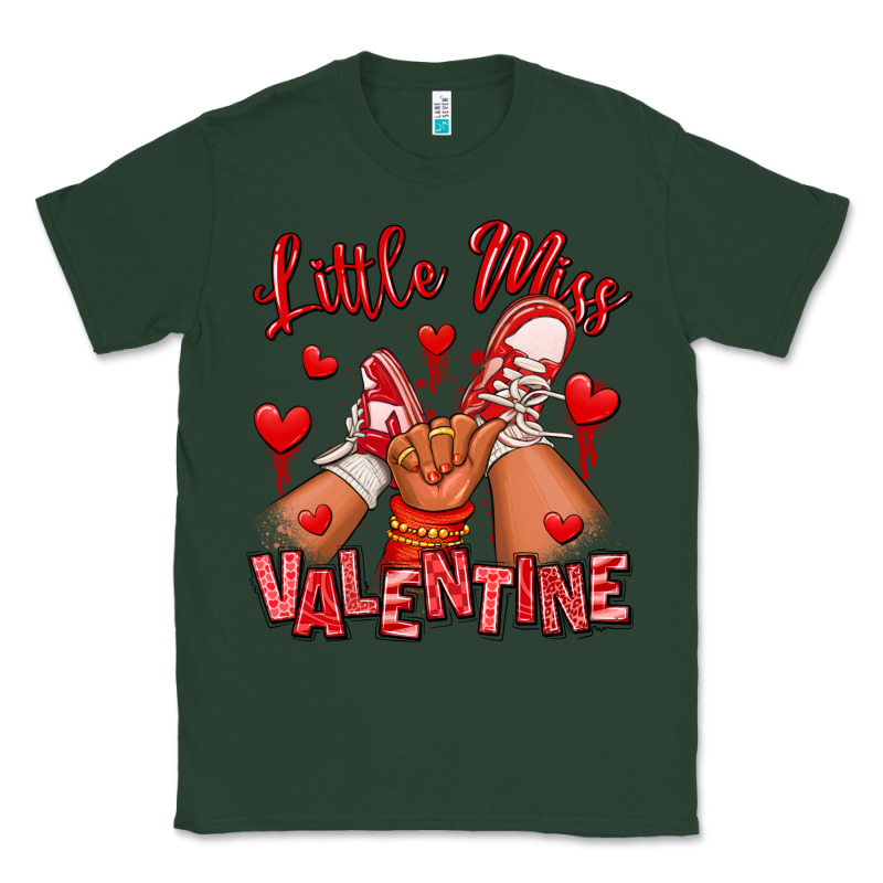 Little Miss Valentine Afro Kid Sneakers Classic Tee by RanaPortraitStore | Teevron