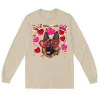 Mushroom valentine's german shepherd Long Sleeve Tee - RanaPortraitStore
